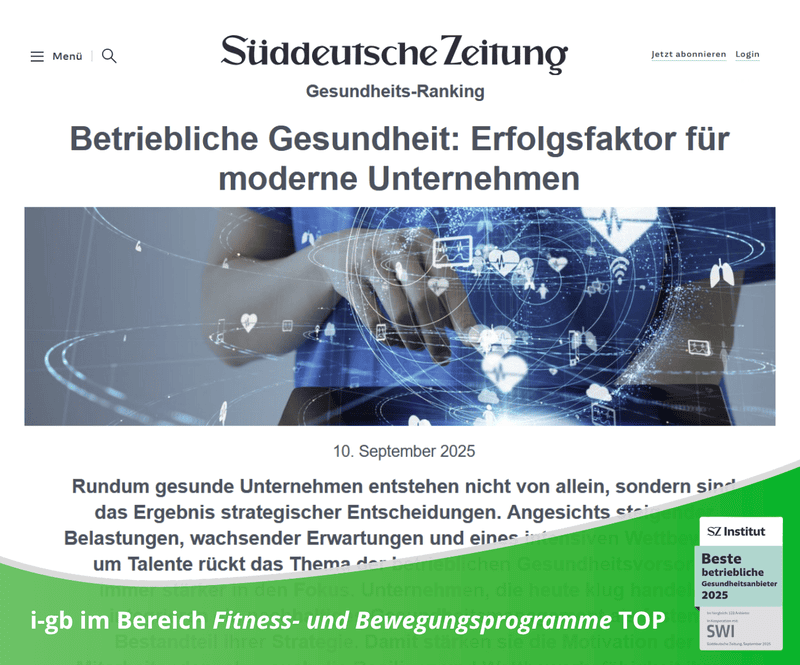 Ein Screenshot von der SZ Institut Studie.